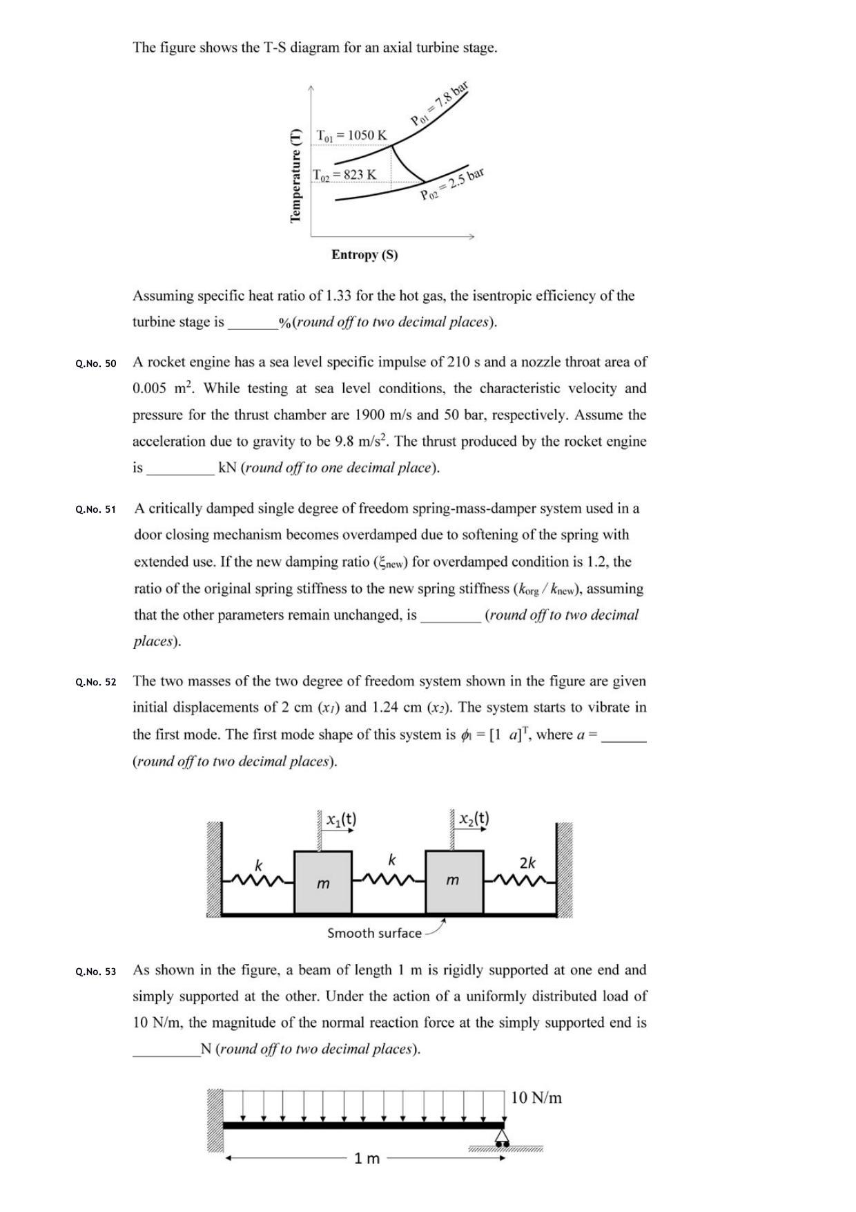 GATE 2020 Aerospace Engineering (AE) Question Paper - Page 14