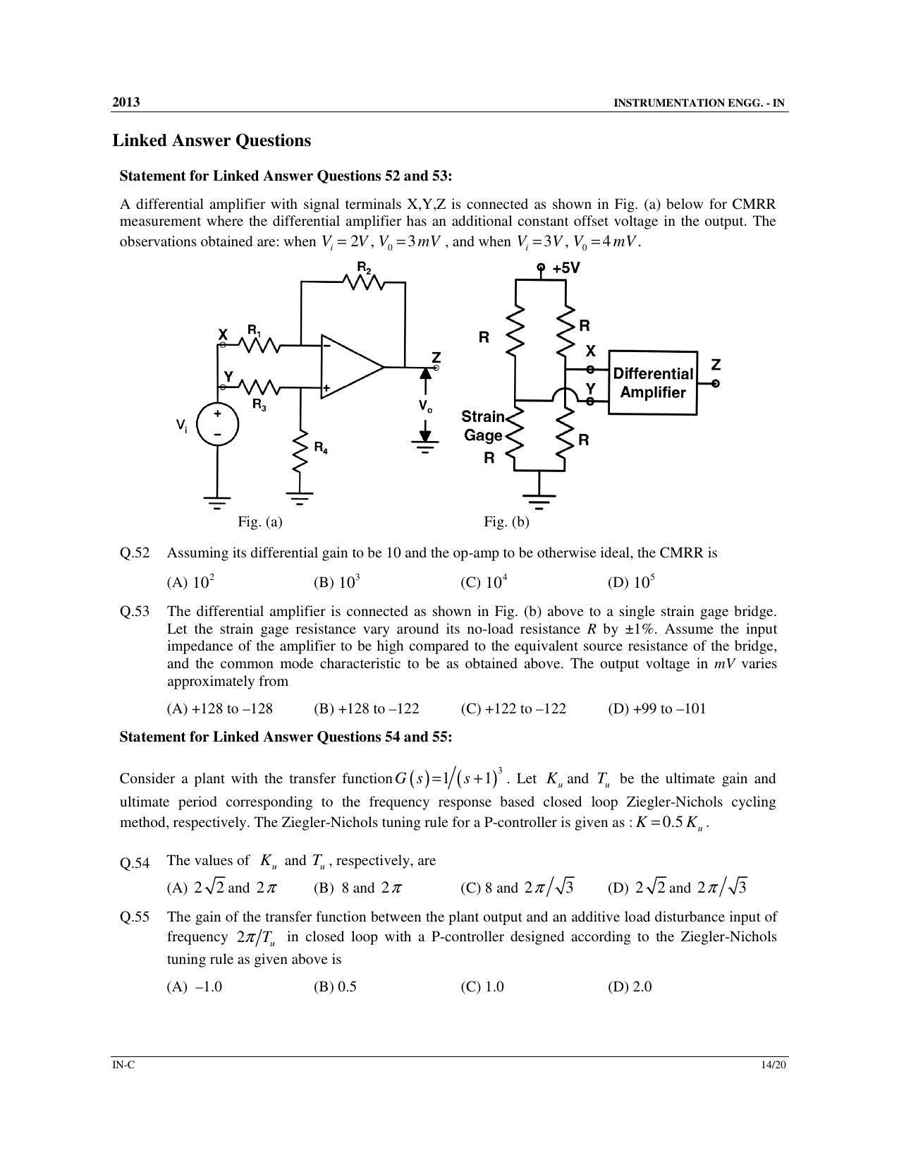 GATE 2013 Instrumentation Engineering (IN) Question Paper with Answer Key - Page 49