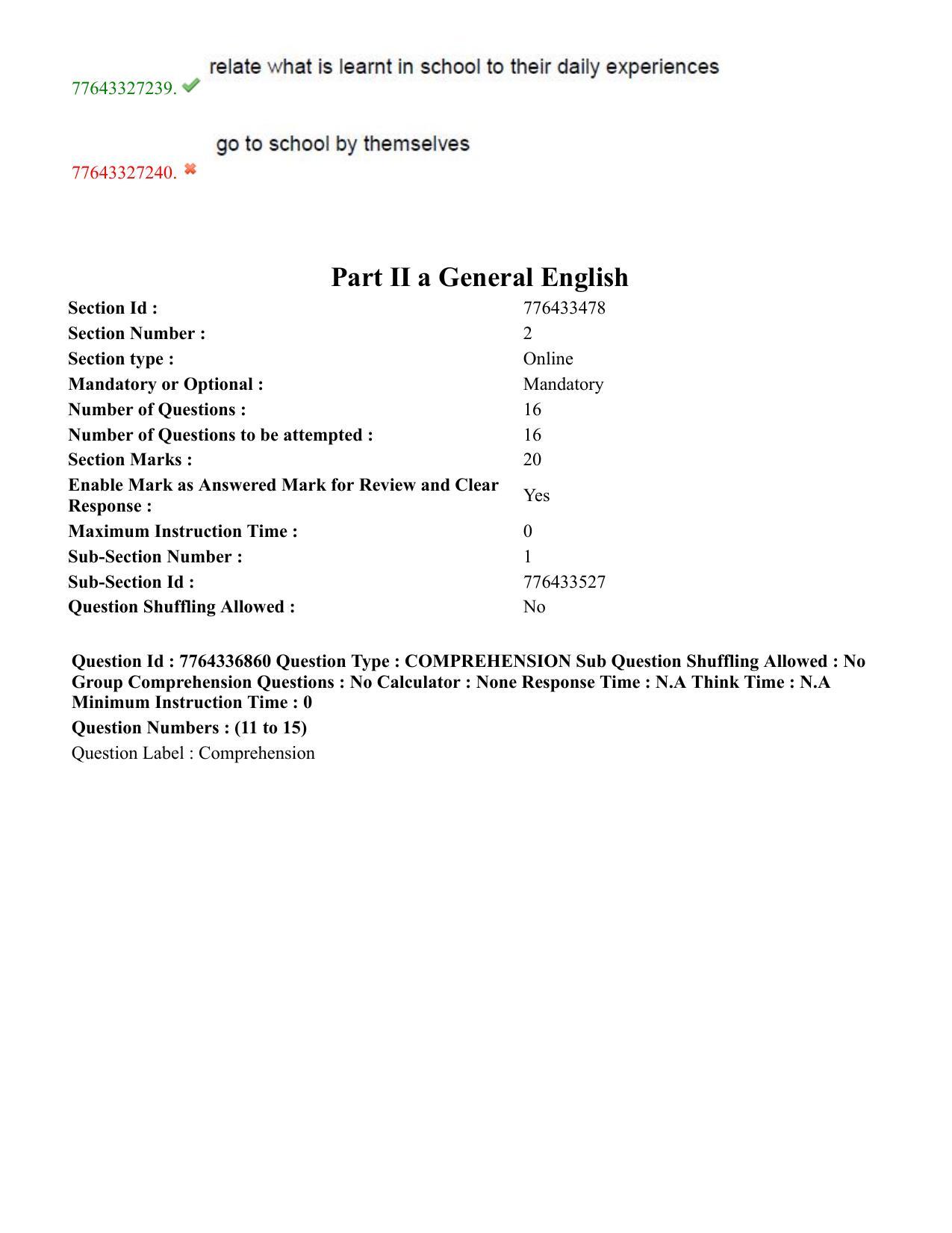 TS DEECET 2022 English Medium with Telugu 23rd July 2022 Shift 2 Question Paper - Page 7