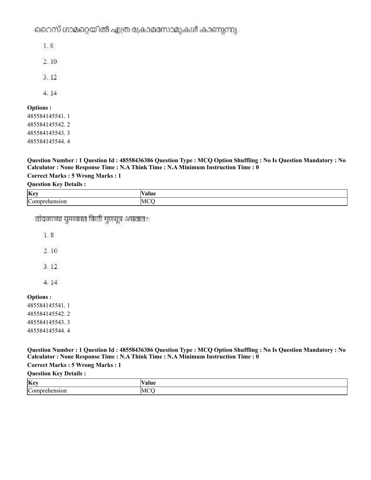 CUET 2023 International Shift 3 Question Papers - 22 June 2023 - Page 5