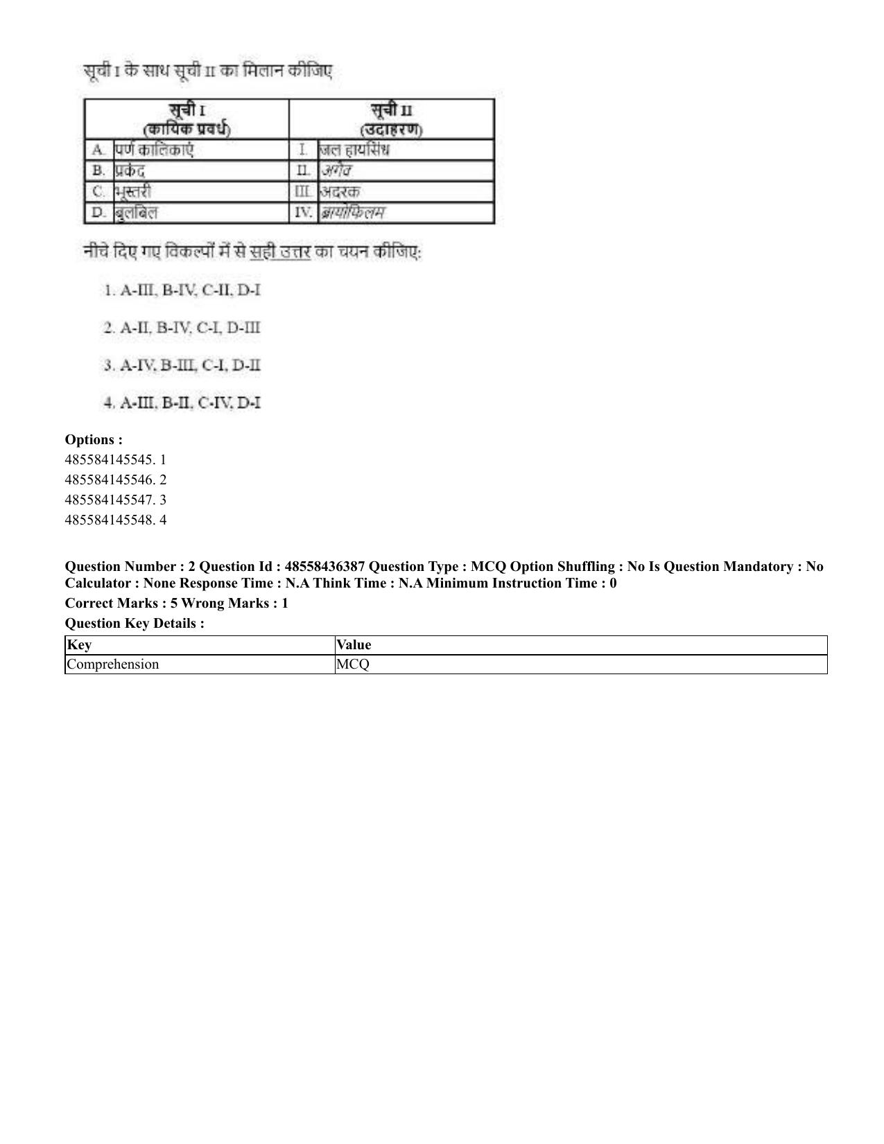 CUET 2023 International Shift 3 Question Papers - 22 June 2023 - Page 9