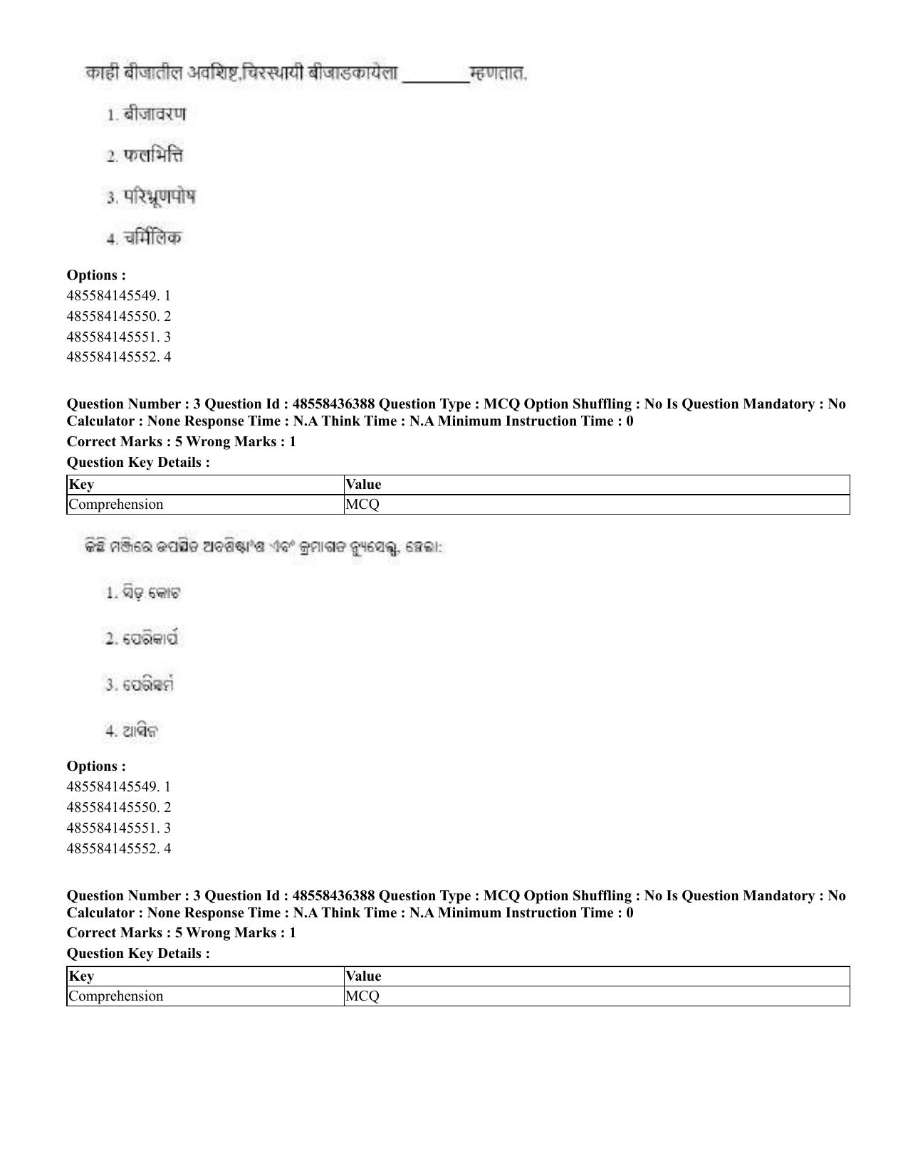 CUET 2023 International Shift 3 Question Papers - 22 June 2023 - Page 22