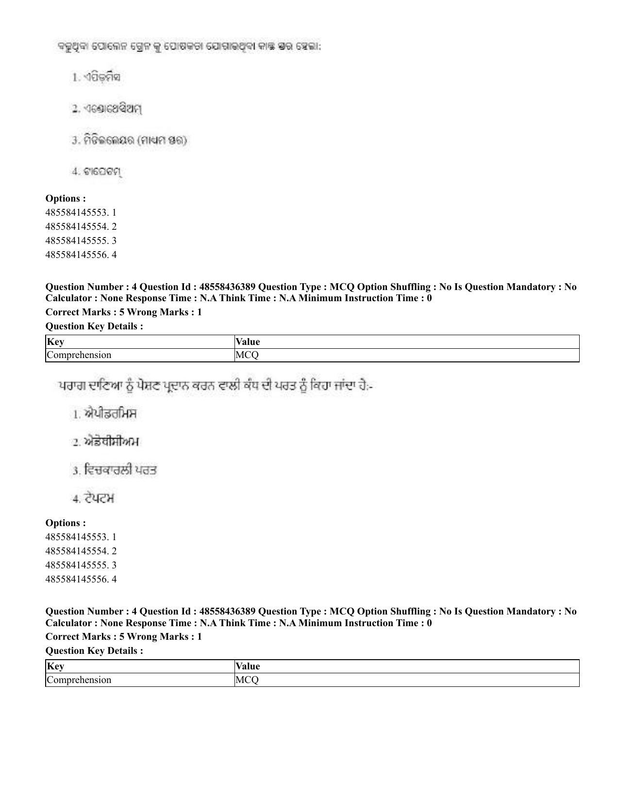 CUET 2023 International Shift 3 Question Papers - 22 June 2023 - Page 29