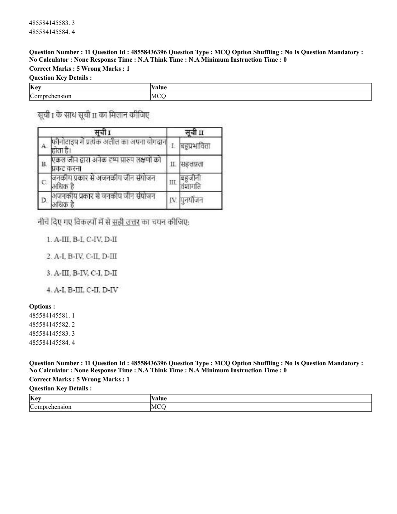CUET 2023 International Shift 3 Question Papers - 22 June 2023 - Page 77