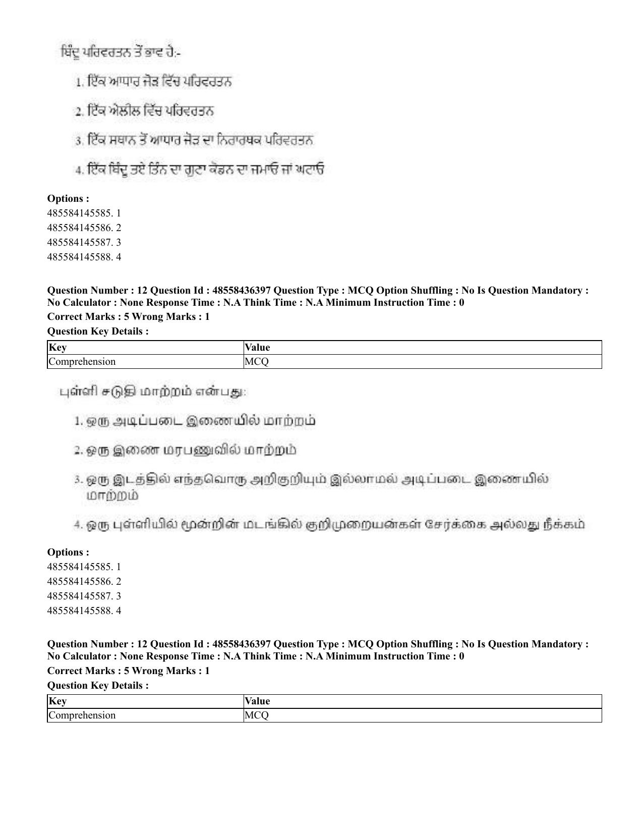 CUET 2023 International Shift 3 Question Papers - 22 June 2023 - Page 93