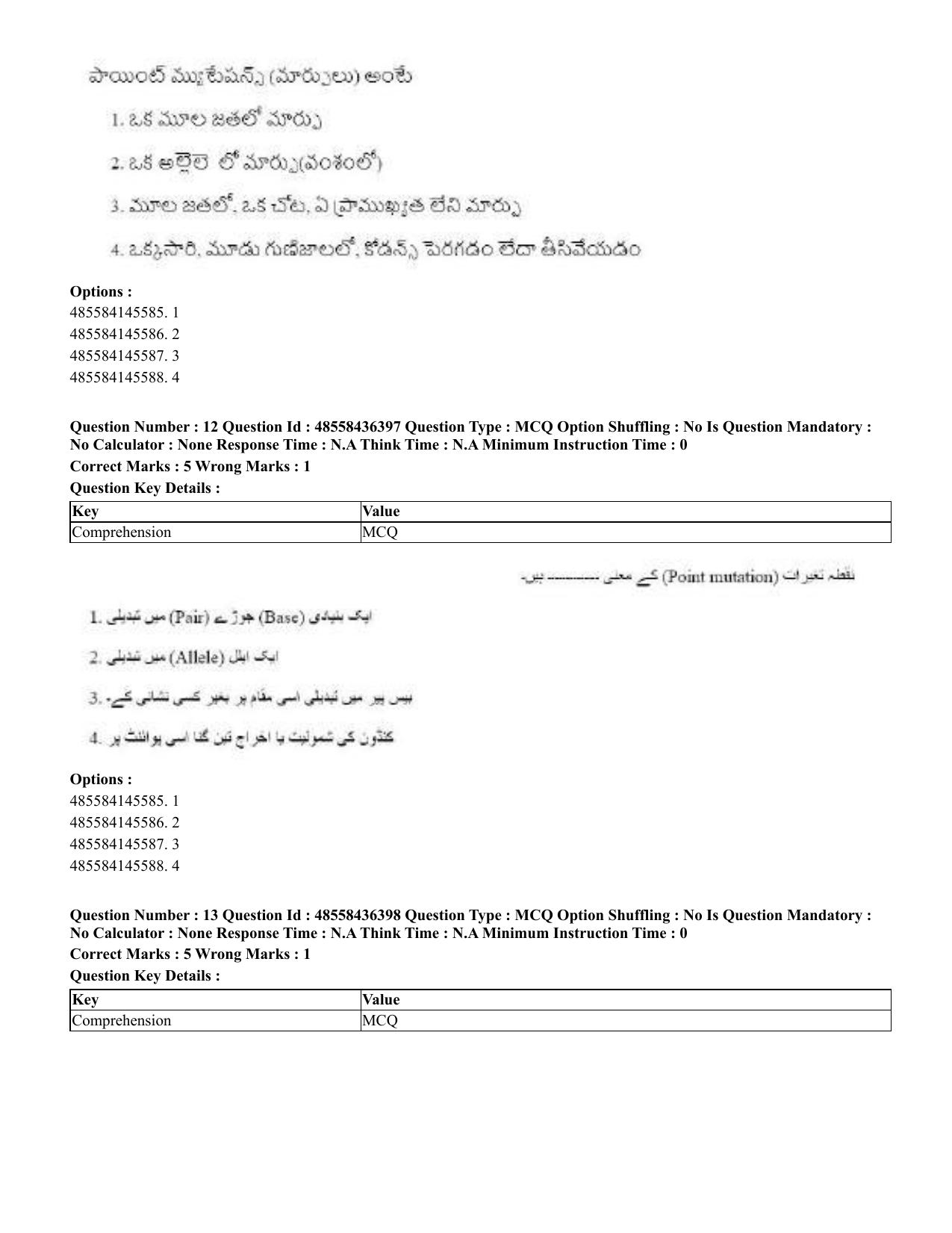 CUET 2023 International Shift 3 Question Papers - 22 June 2023 - Page 94