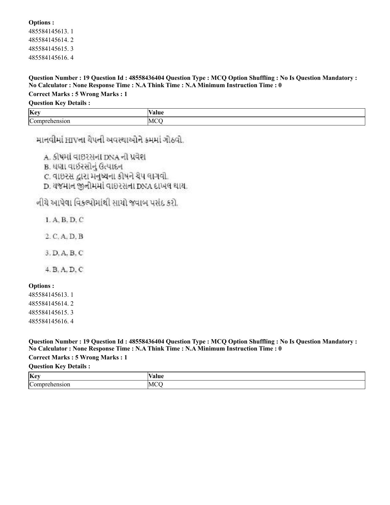 CUET 2023 International Shift 3 Question Papers - 22 June 2023 - Page 140