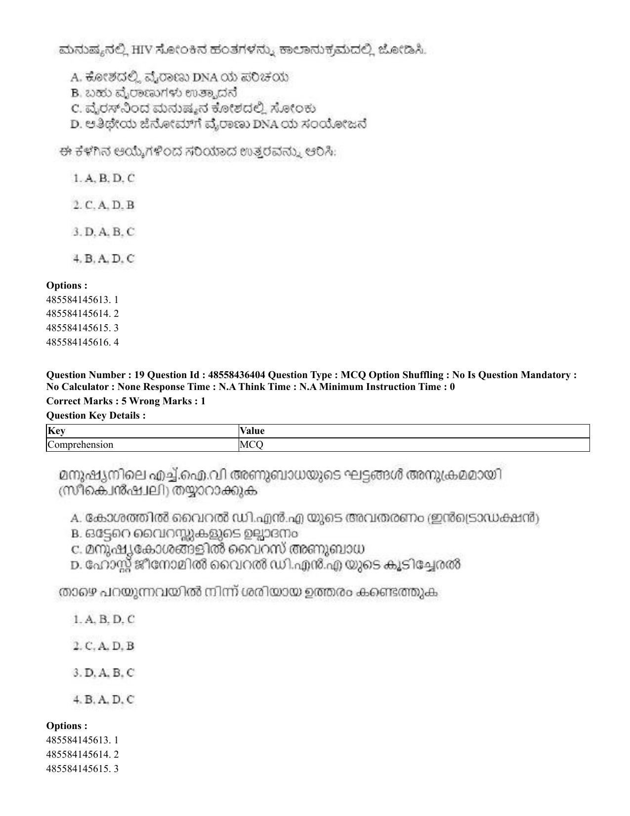 CUET 2023 International Shift 3 Question Papers - 22 June 2023 - Page 141