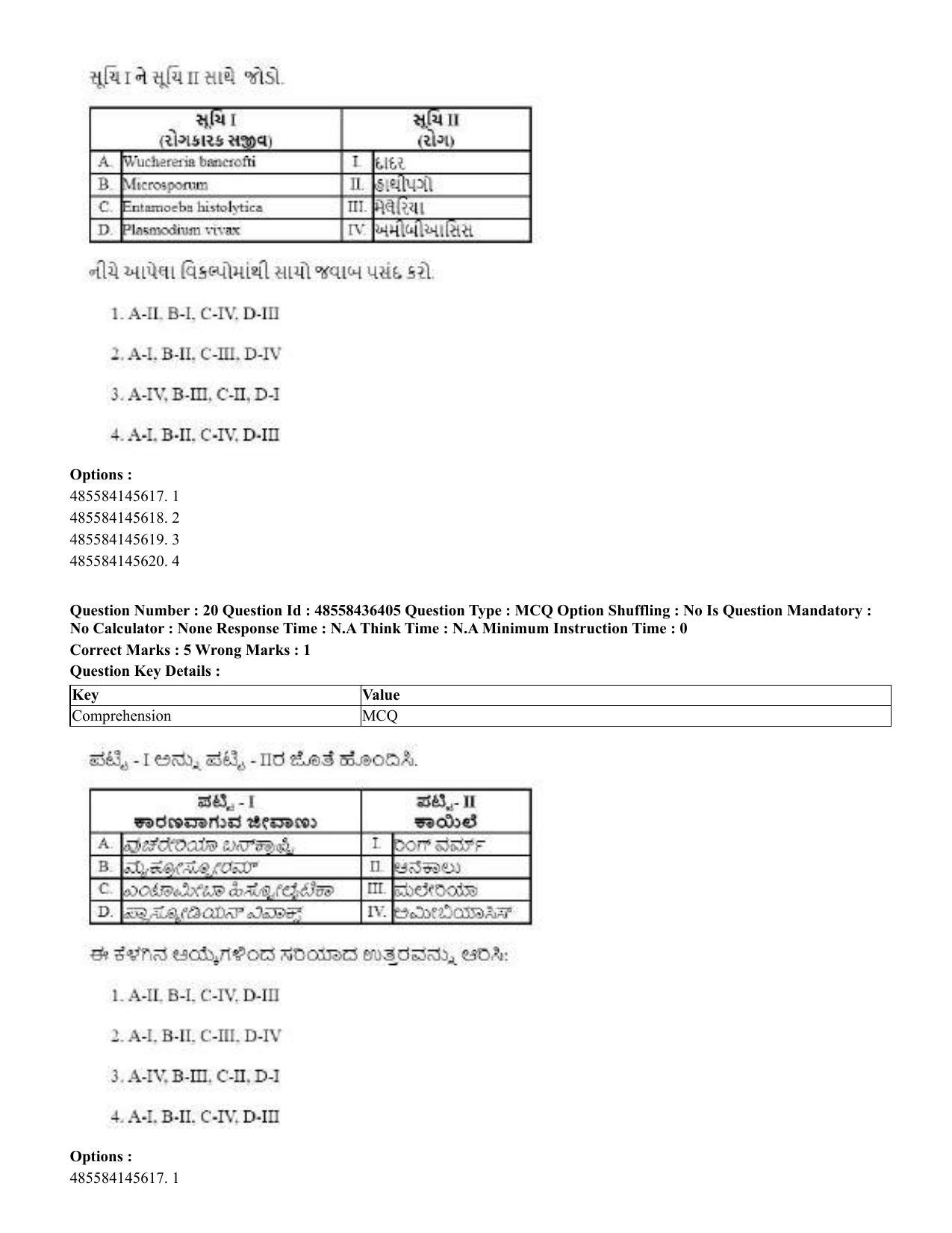 CUET 2023 International Shift 3 Question Papers - 22 June 2023 - Page 149