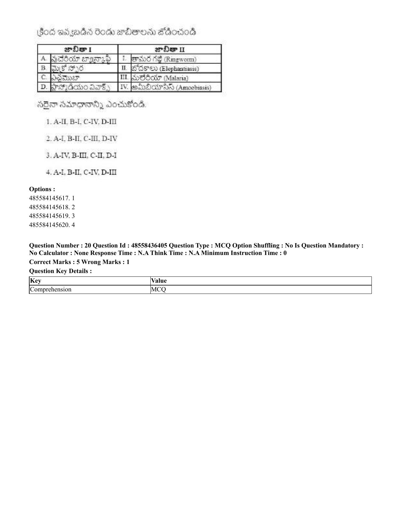 CUET 2023 International Shift 3 Question Papers - 22 June 2023 - Page 154