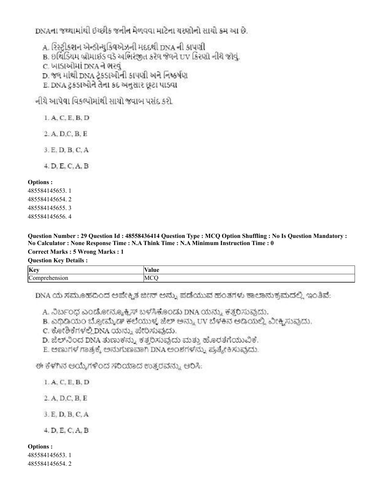 CUET 2023 International Shift 3 Question Papers - 22 June 2023 - Page 220