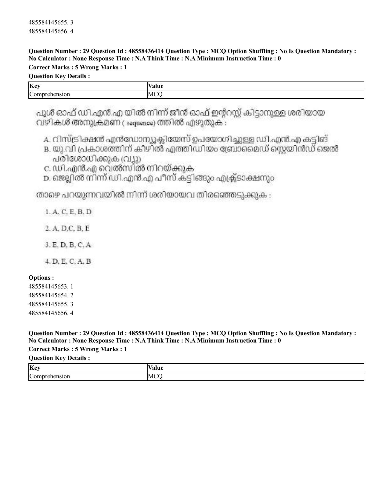 CUET 2023 International Shift 3 Question Papers - 22 June 2023 - Page 221