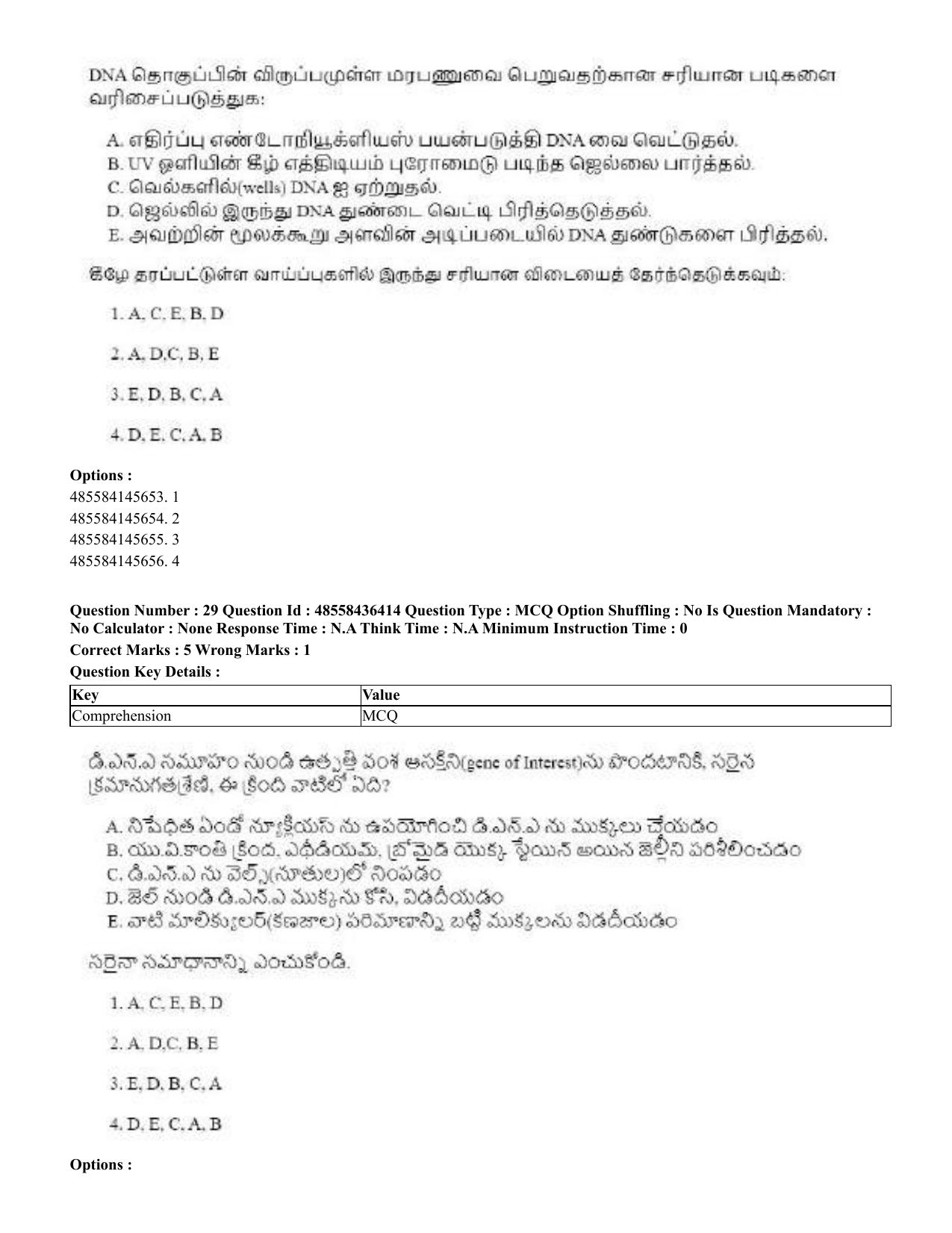 CUET 2023 International Shift 3 Question Papers - 22 June 2023 - Page 224