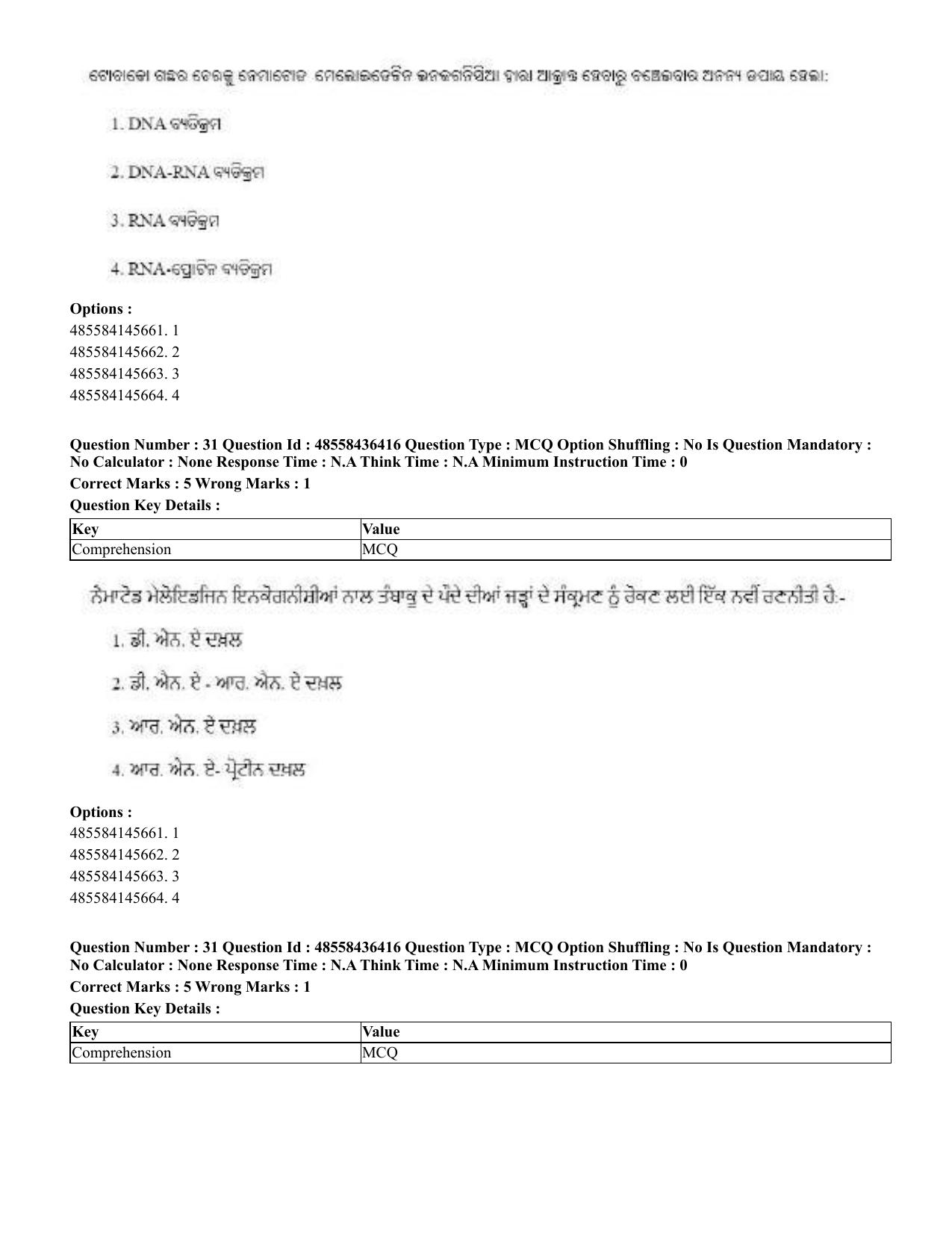CUET 2023 International Shift 3 Question Papers - 22 June 2023 - Page 236