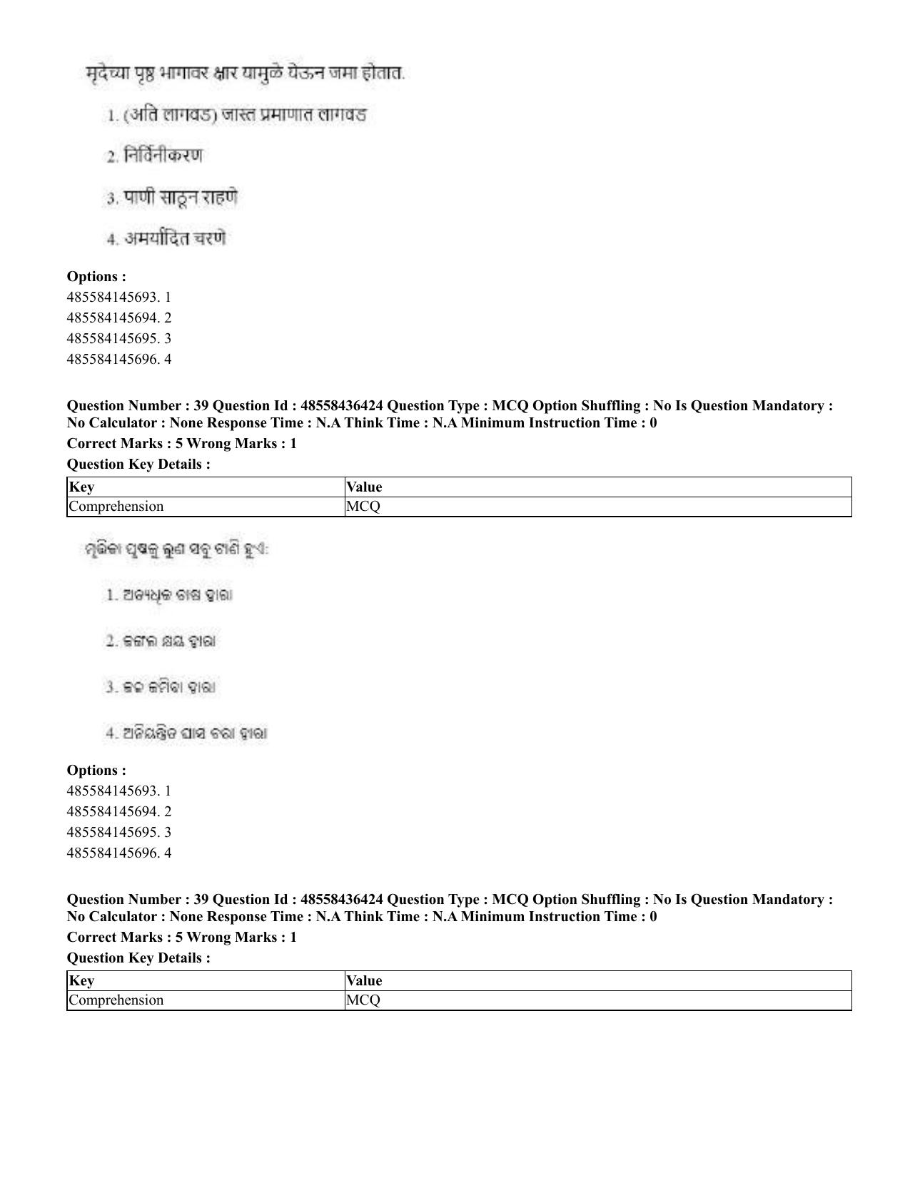 CUET 2023 International Shift 3 Question Papers - 22 June 2023 - Page 290