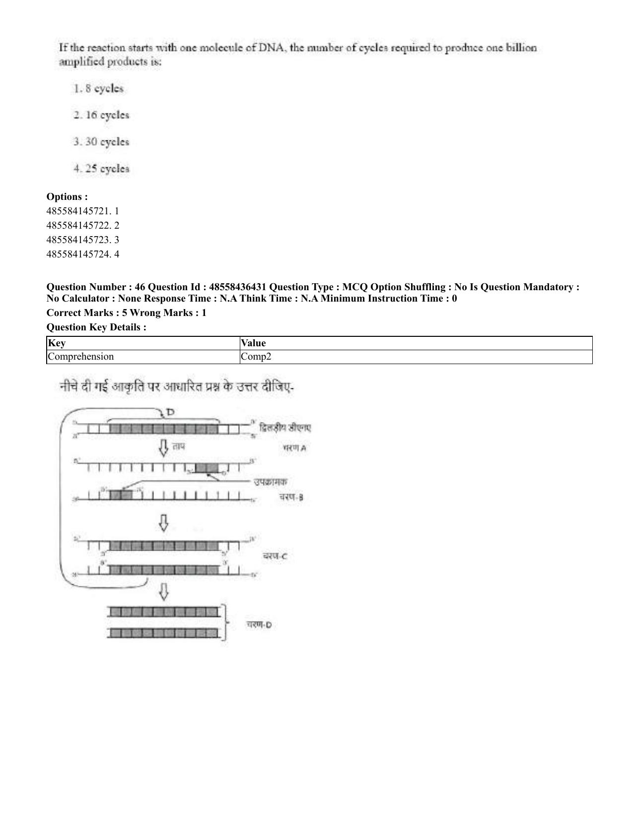CUET 2023 International Shift 3 Question Papers - 22 June 2023 - Page 348