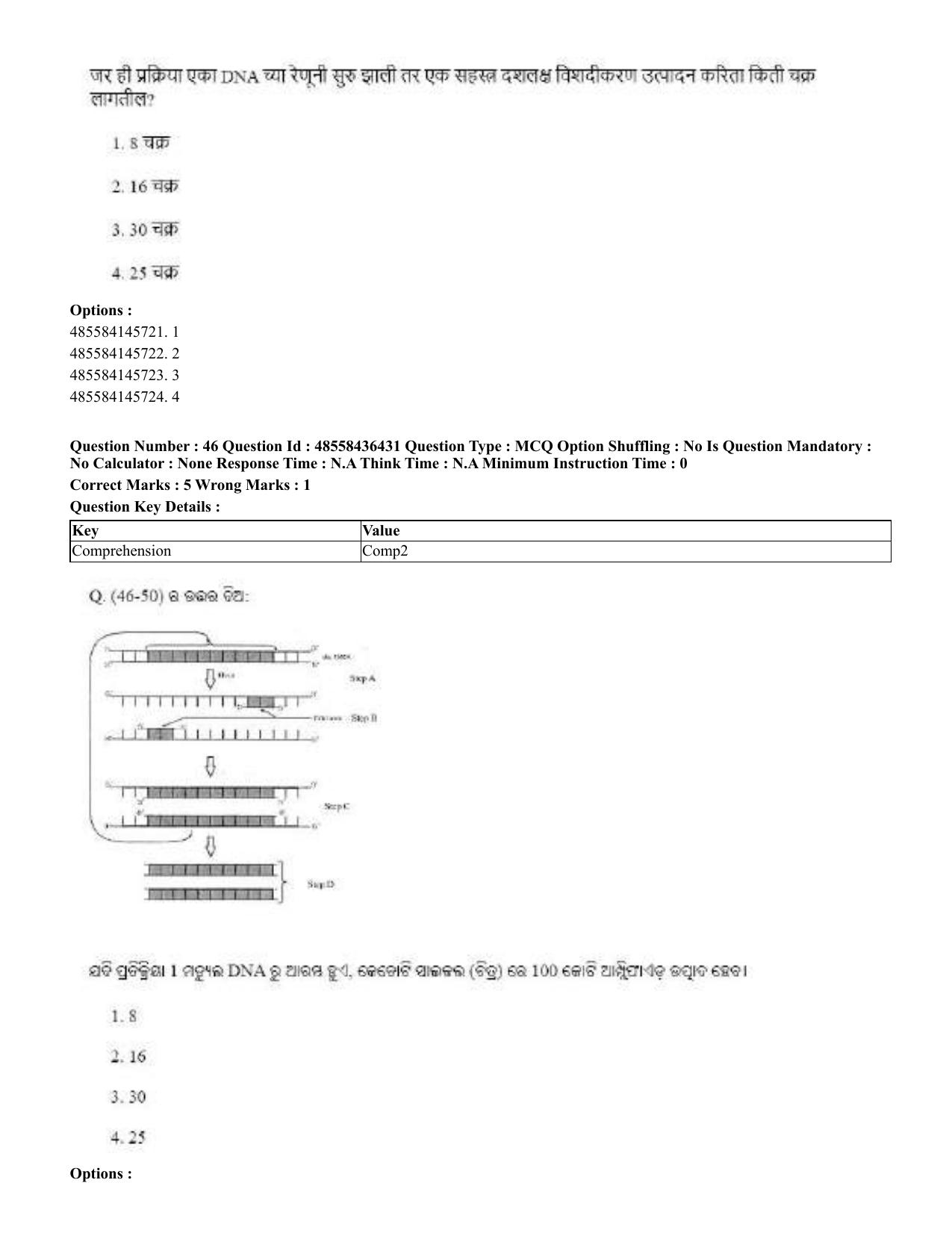 CUET 2023 International Shift 3 Question Papers - 22 June 2023 - Page 355