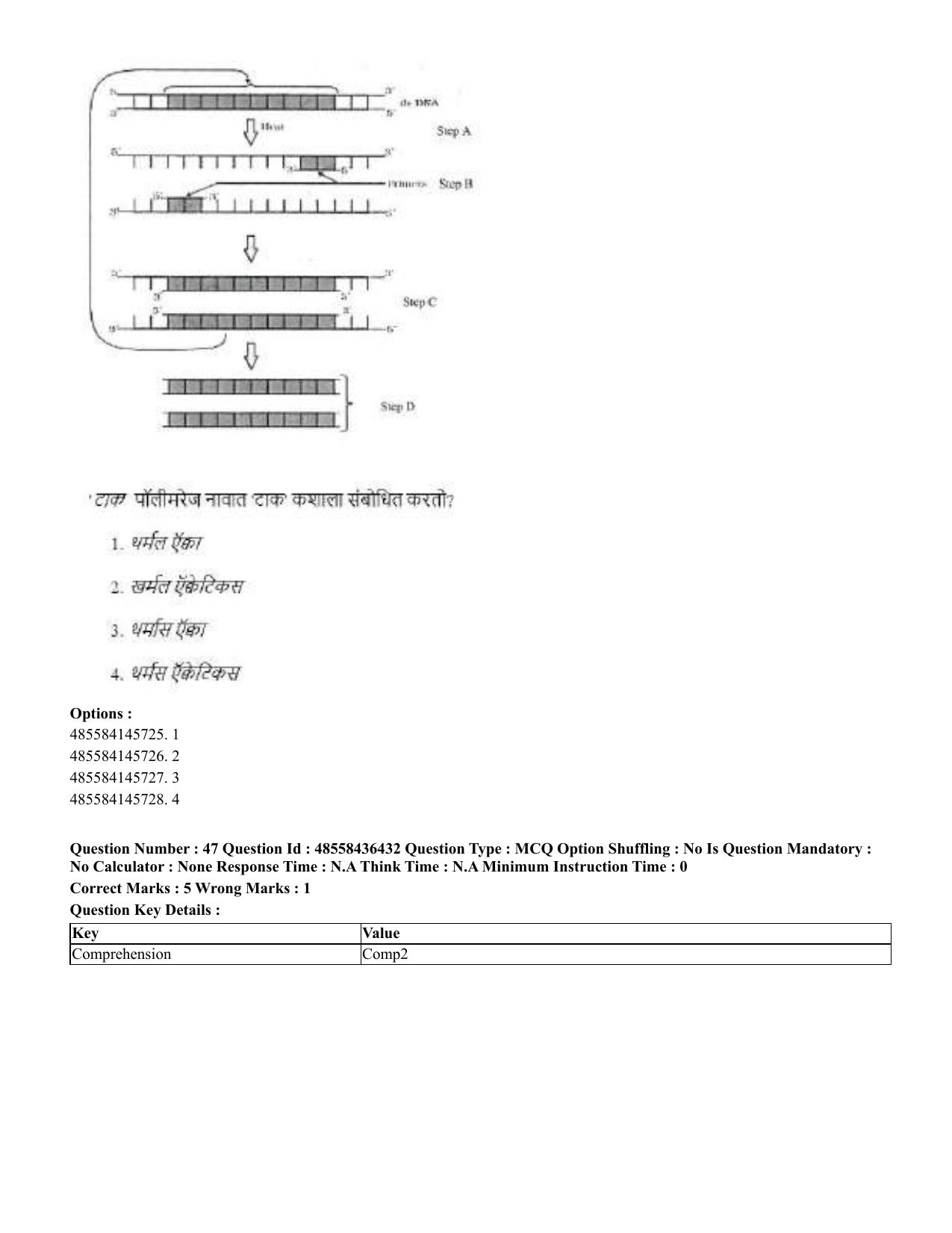 CUET 2023 International Shift 3 Question Papers - 22 June 2023 - Page 367