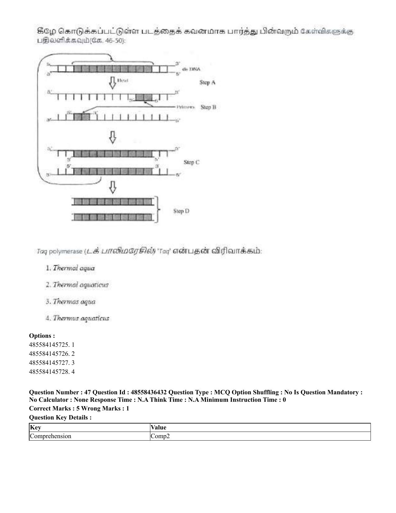 CUET 2023 International Shift 3 Question Papers - 22 June 2023 - Page 370