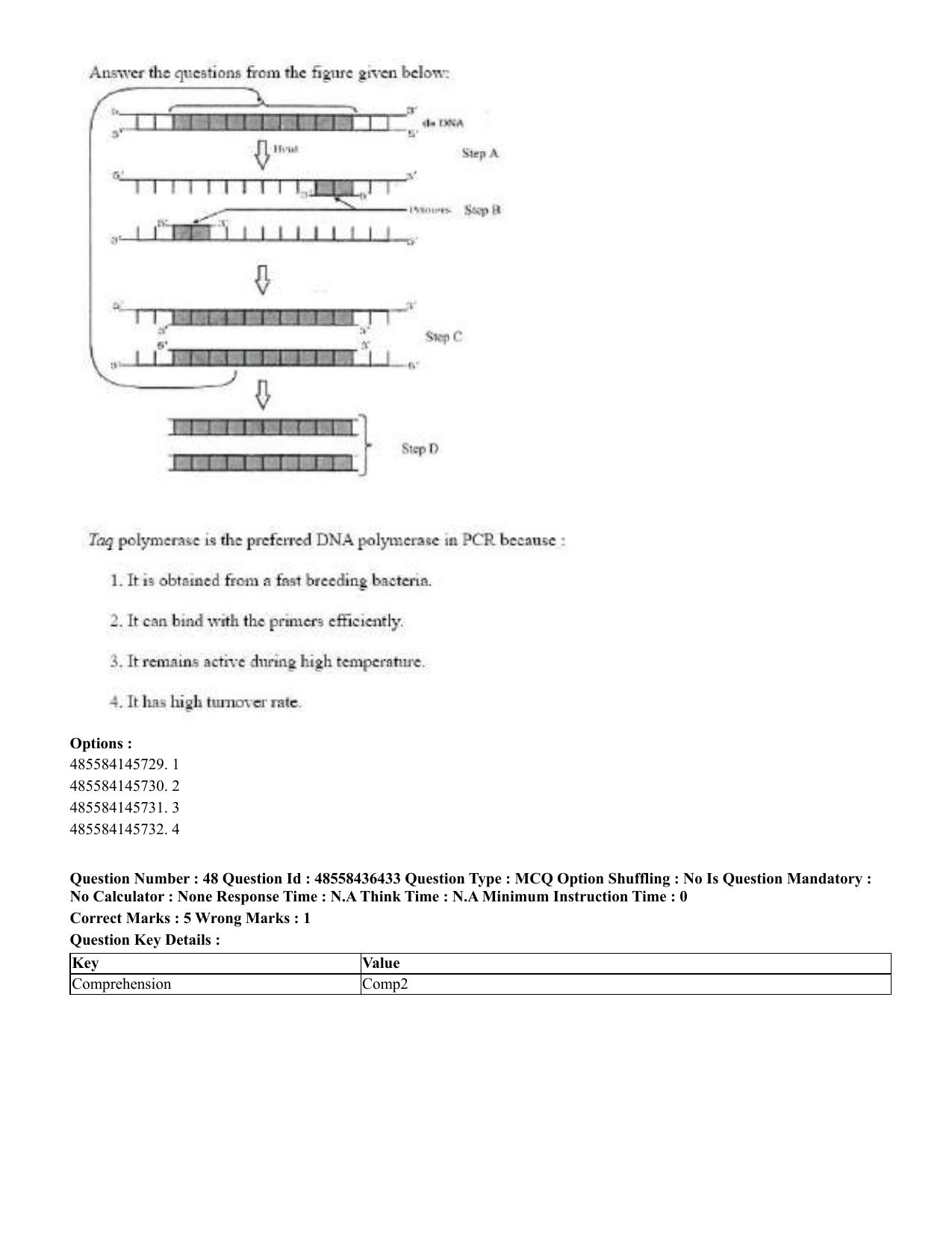 CUET 2023 International Shift 3 Question Papers - 22 June 2023 - Page 373