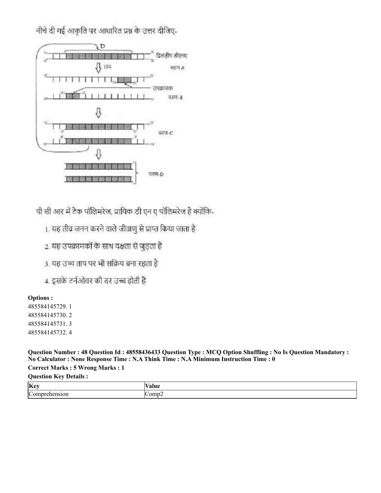 CUET 2023 International Shift 3 Question Papers - 22 June 2023 - Page 374