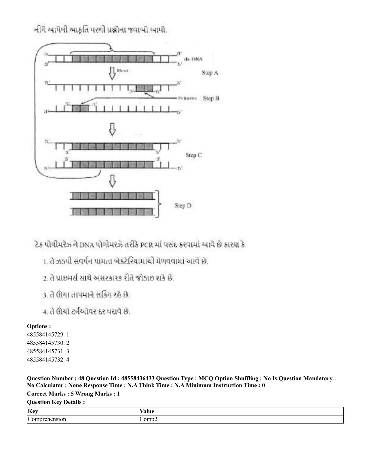 CUET 2023 International Shift 3 Question Papers - 22 June 2023 - Page 377