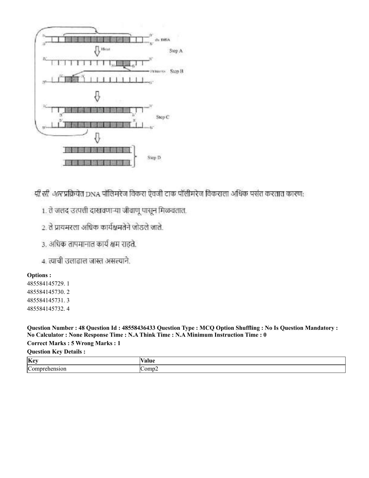 CUET 2023 International Shift 3 Question Papers - 22 June 2023 - Page 380
