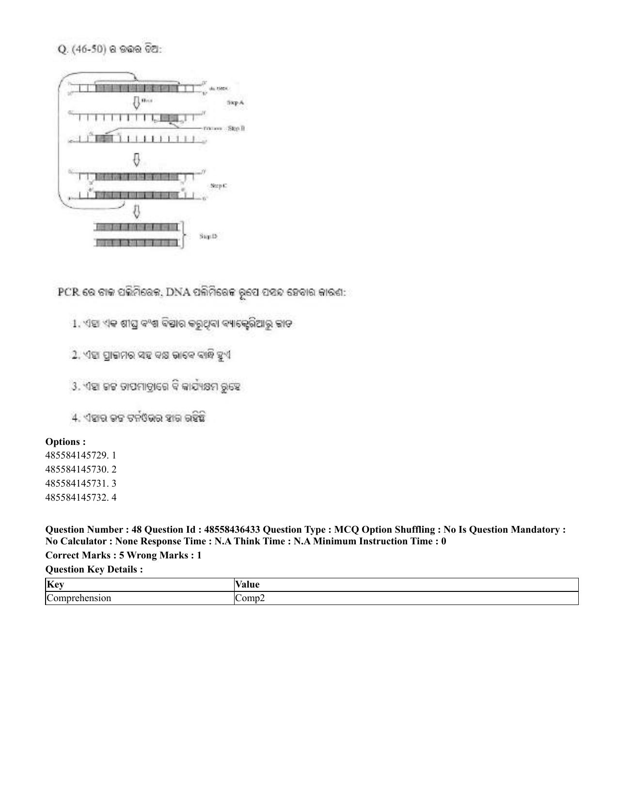 CUET 2023 International Shift 3 Question Papers - 22 June 2023 - Page 381
