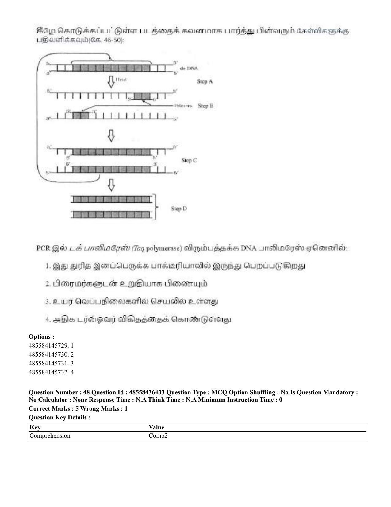 CUET 2023 International Shift 3 Question Papers - 22 June 2023 - Page 383