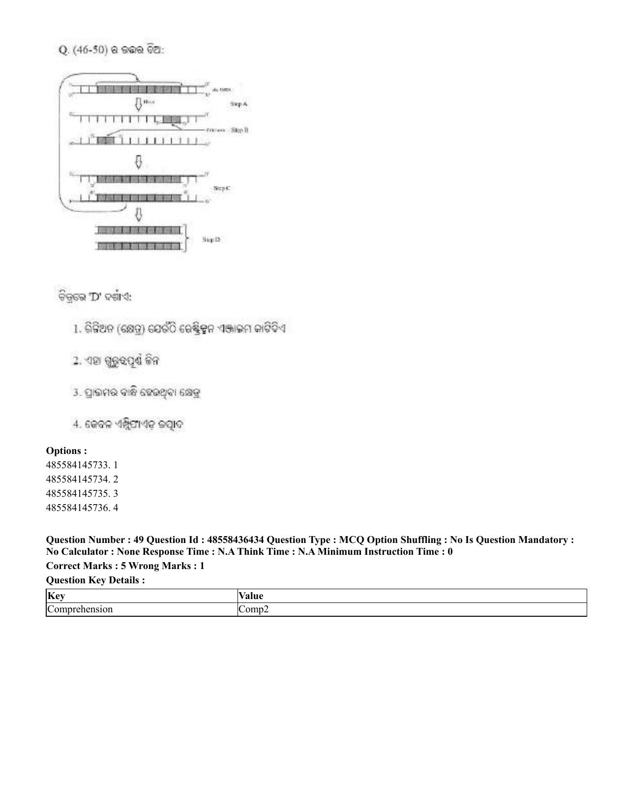 CUET 2023 International Shift 3 Question Papers - 22 June 2023 - Page 394