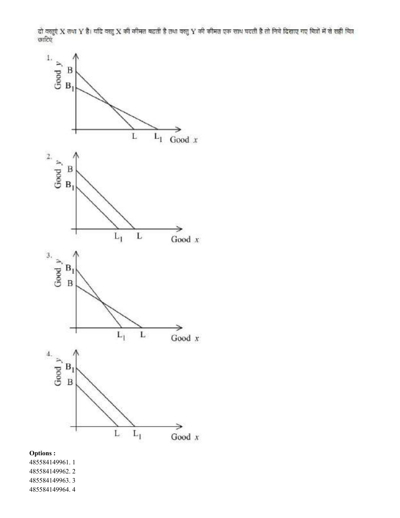 CUET 2023 International Shift 3 Question Papers - 22 June 2023 - Page 483