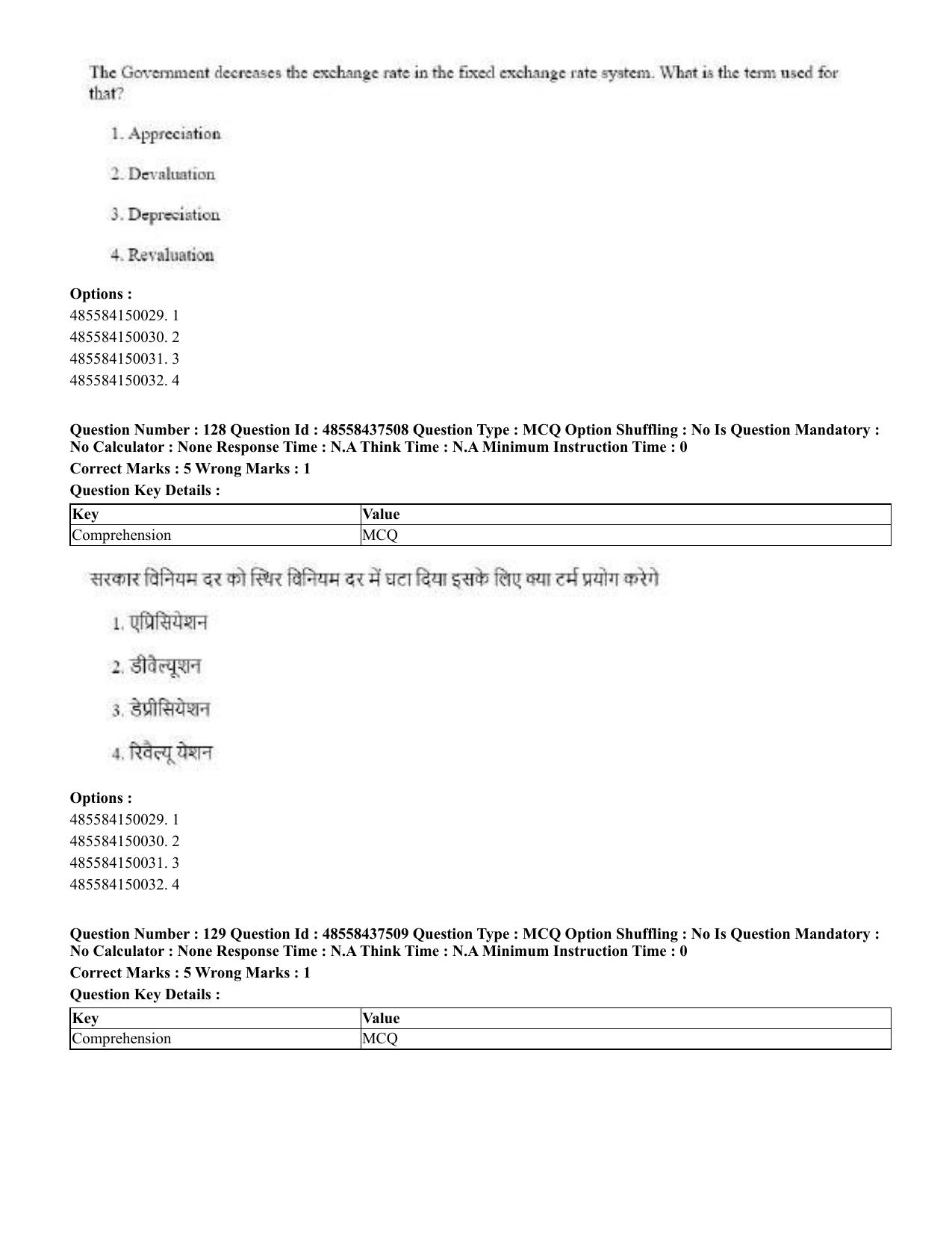 CUET 2023 International Shift 3 Question Papers - 22 June 2023 - Page 502