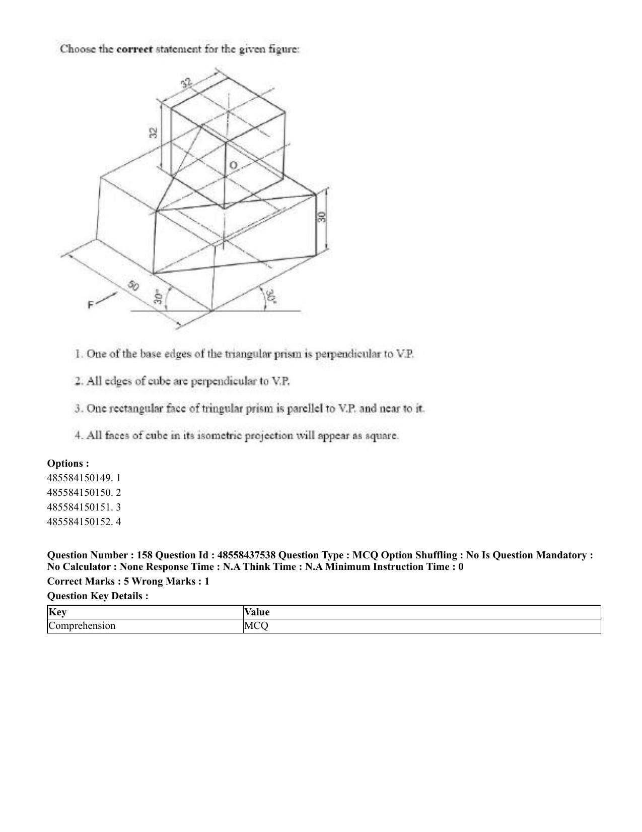 CUET 2023 International Shift 3 Question Papers - 22 June 2023 - Page 540