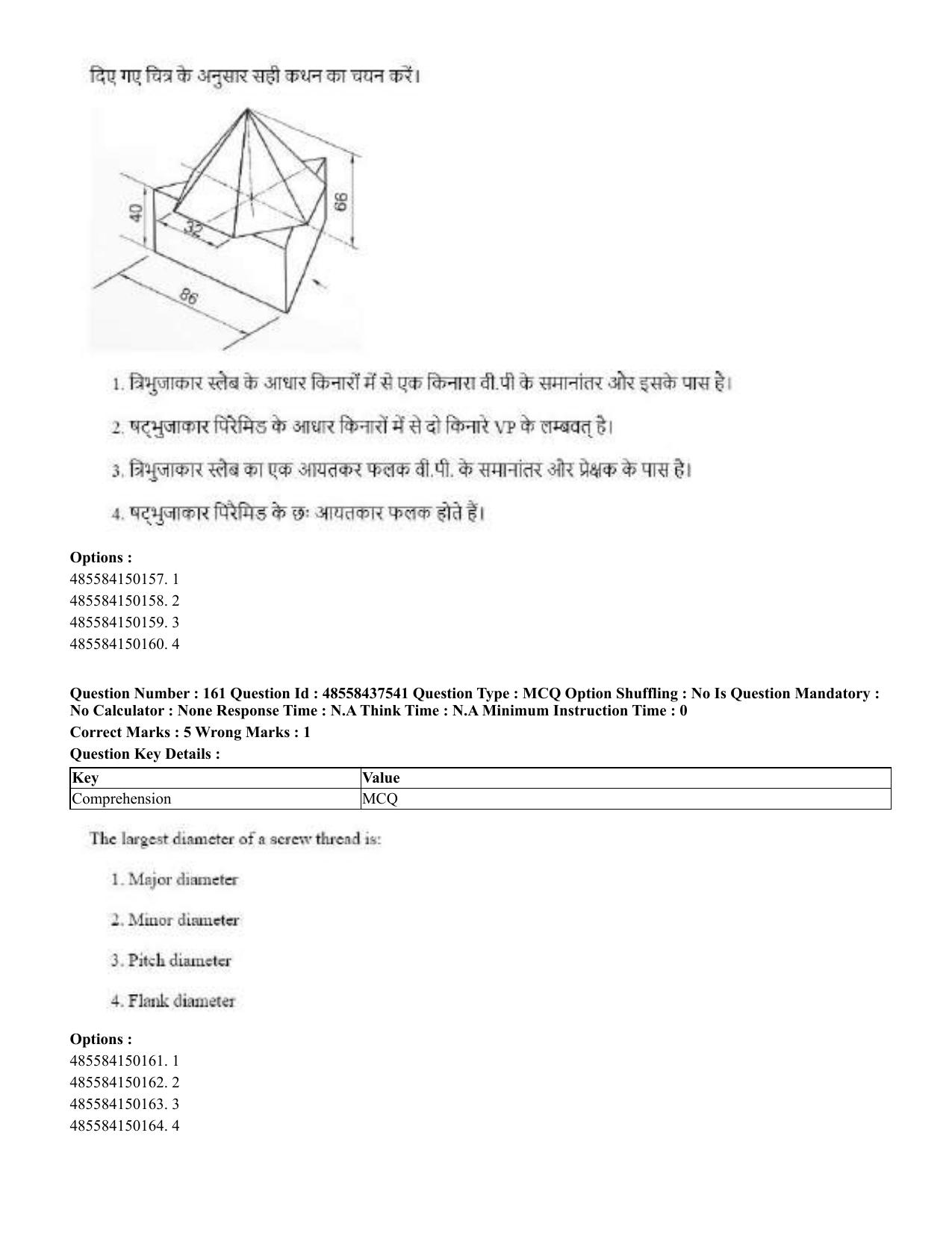 CUET 2023 International Shift 3 Question Papers - 22 June 2023 - Page 545