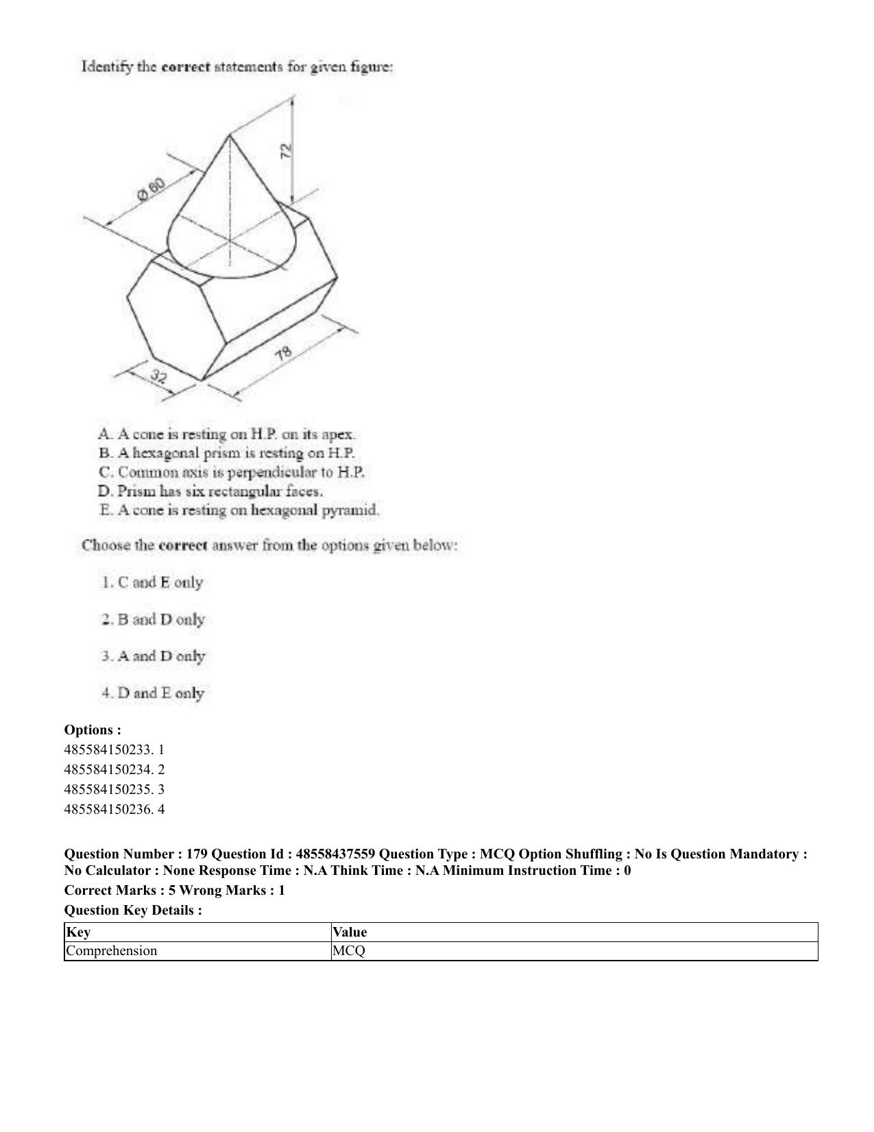 CUET 2023 International Shift 3 Question Papers - 22 June 2023 - Page 564