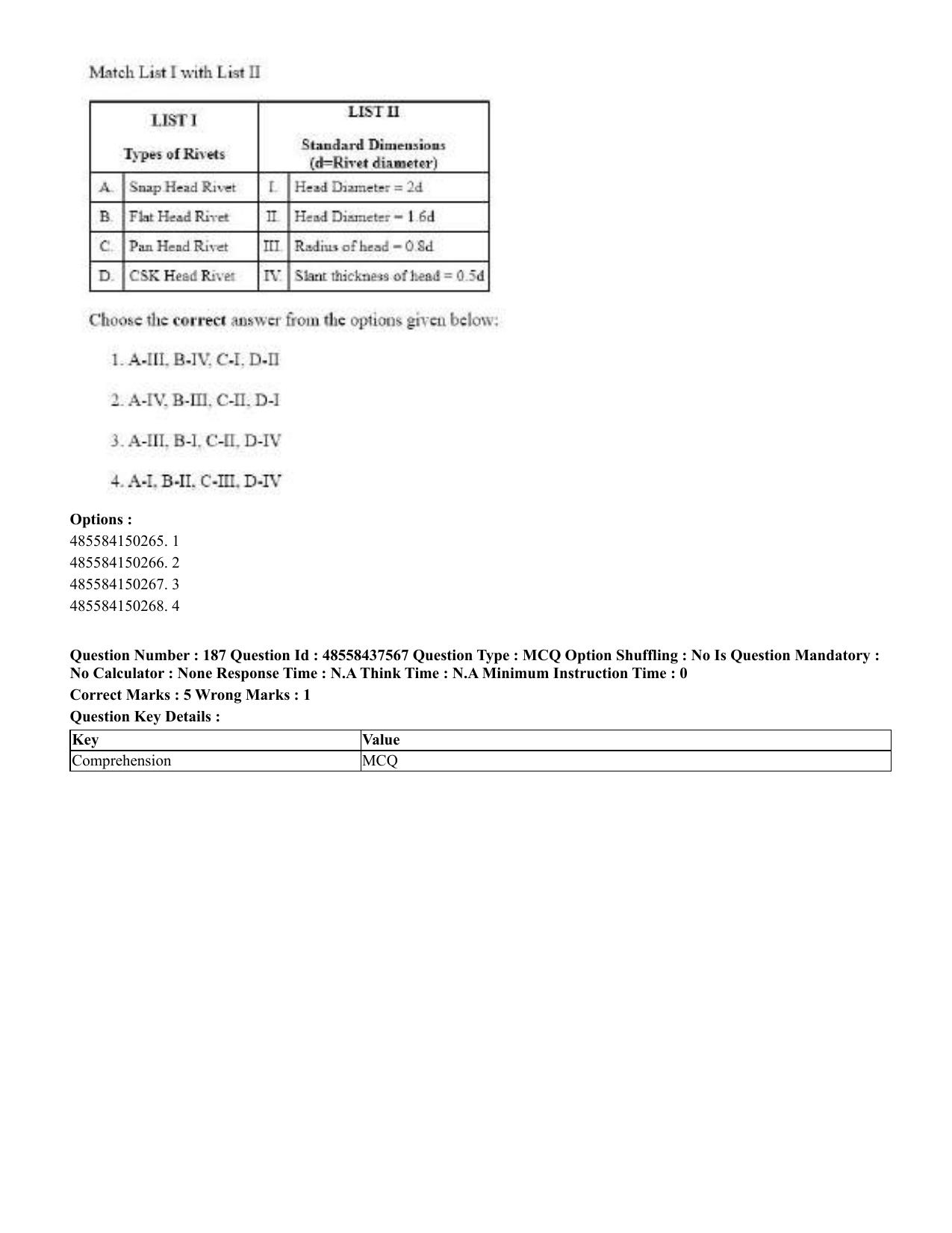 CUET 2023 International Shift 3 Question Papers - 22 June 2023 - Page 577