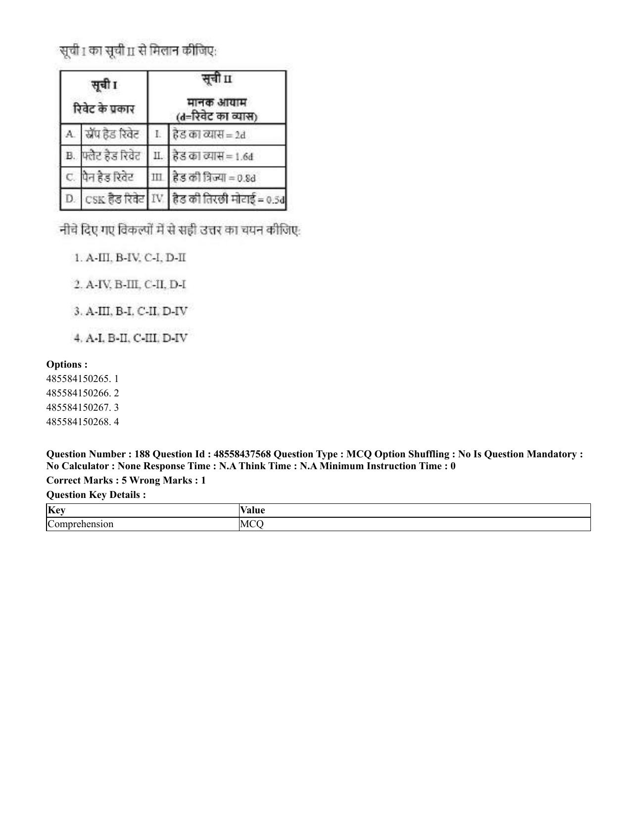 CUET 2023 International Shift 3 Question Papers - 22 June 2023 - Page 578