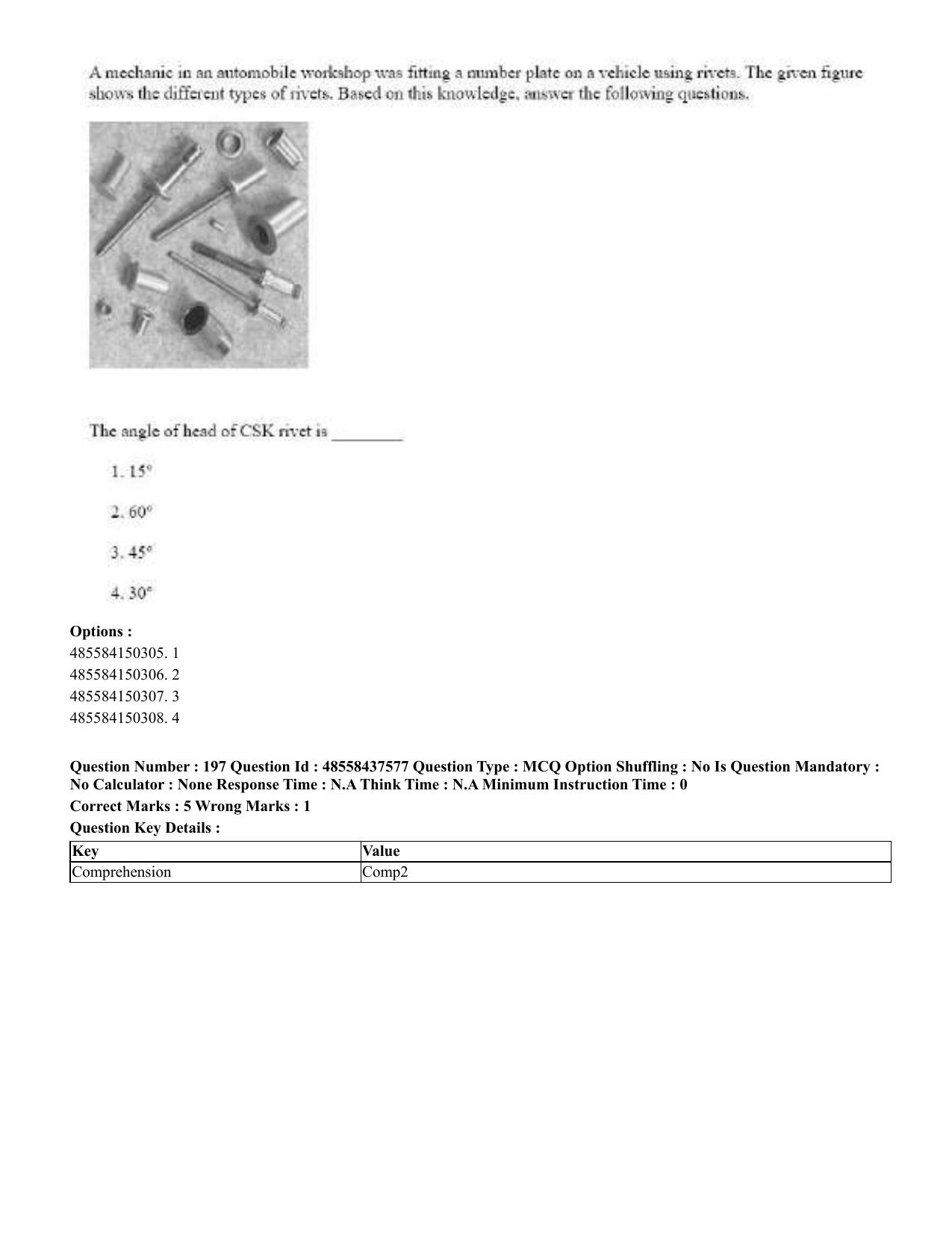 CUET 2023 International Shift 3 Question Papers - 22 June 2023 - Page 593
