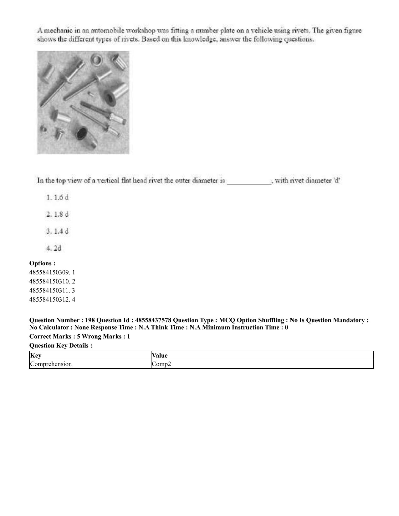 CUET 2023 International Shift 3 Question Papers - 22 June 2023 - Page 595