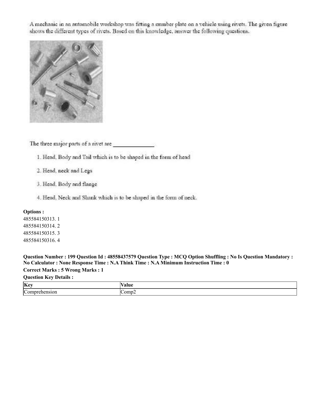 CUET 2023 International Shift 3 Question Papers - 22 June 2023 - Page 597