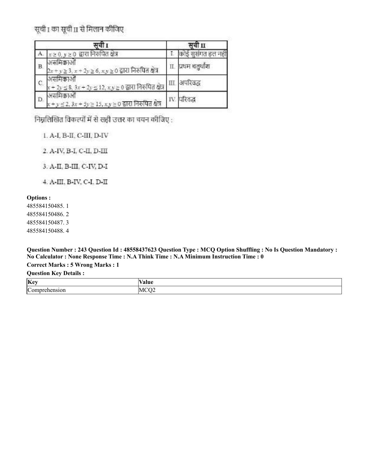 CUET 2023 International Shift 3 Question Papers - 22 June 2023 - Page 646
