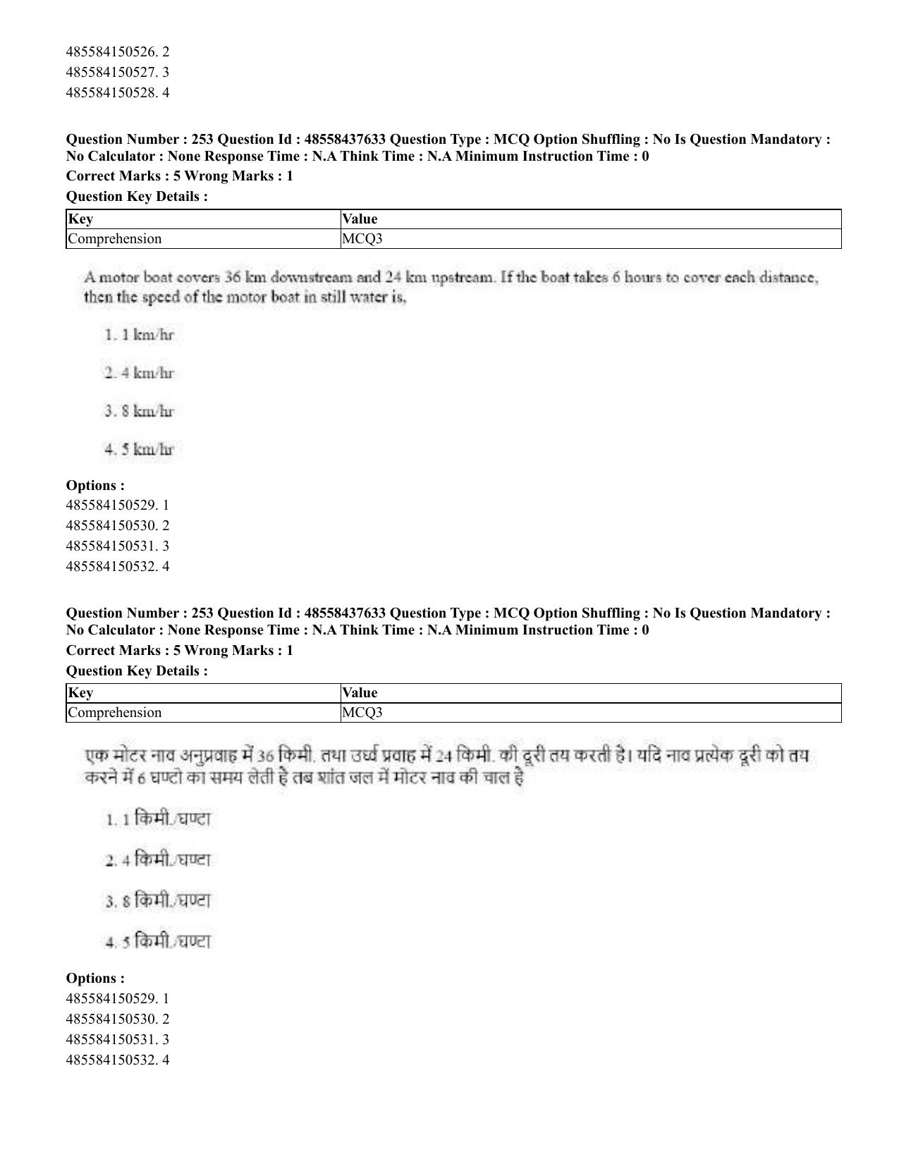 CUET 2023 International Shift 3 Question Papers - 22 June 2023 - Page 658