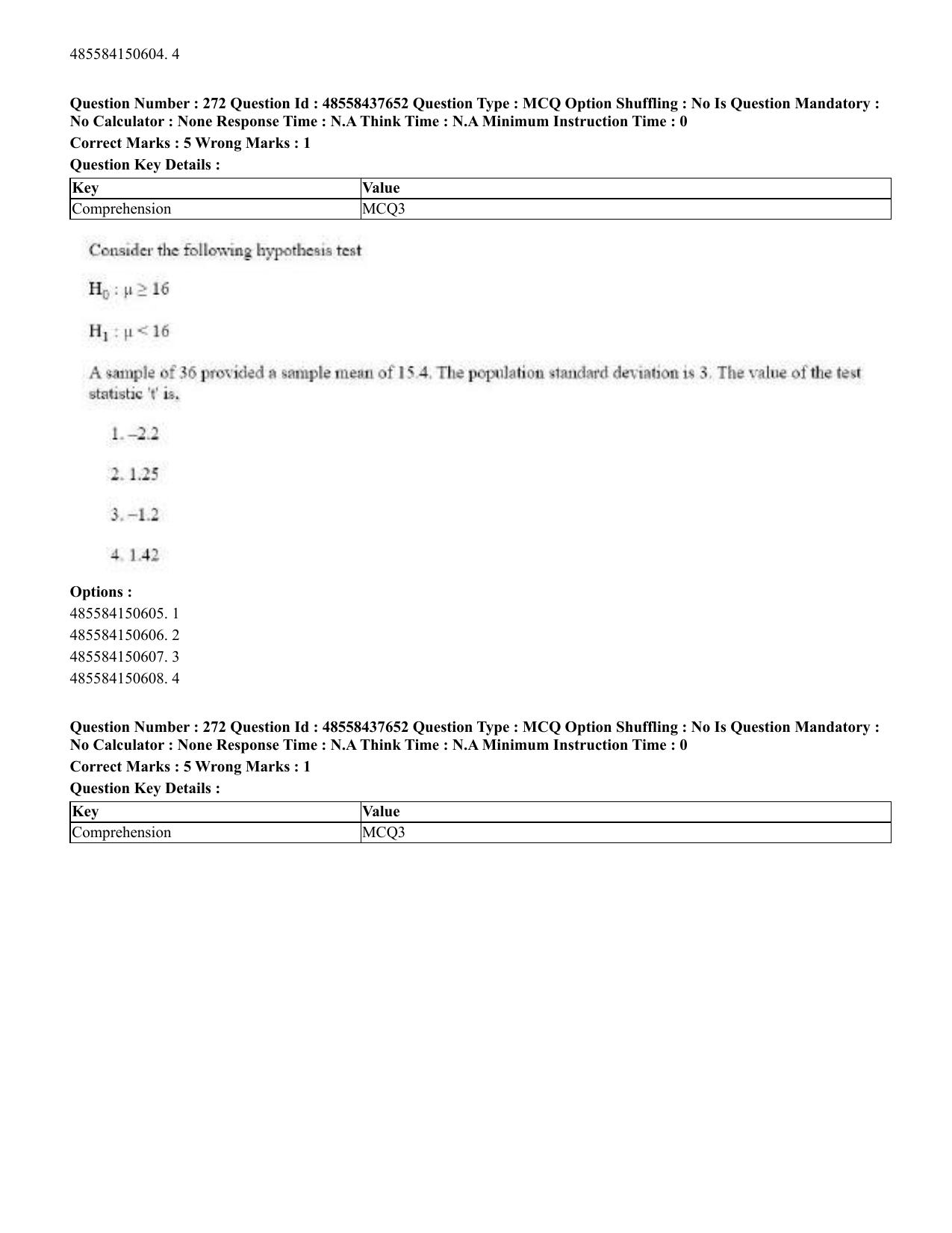 CUET 2023 International Shift 3 Question Papers - 22 June 2023 - Page 679
