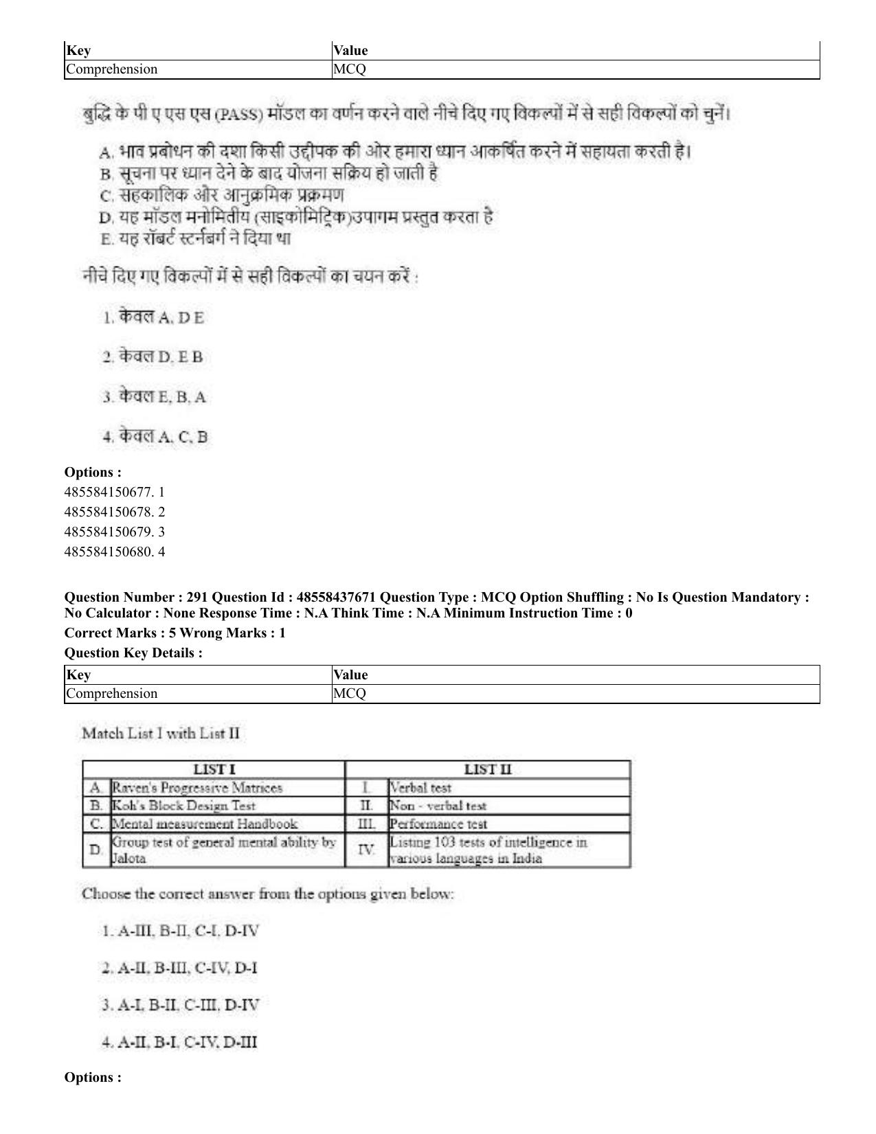 CUET 2023 International Shift 3 Question Papers - 22 June 2023 - Page 699