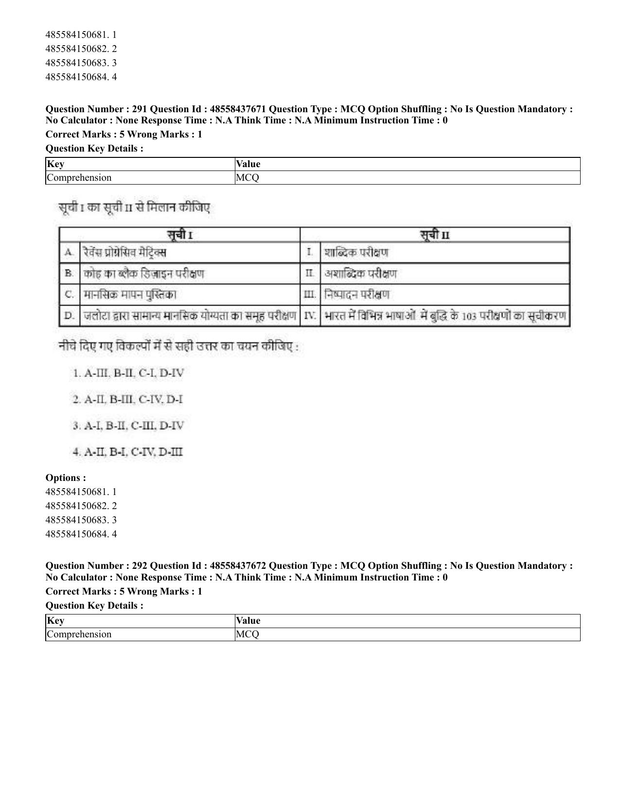 CUET 2023 International Shift 3 Question Papers - 22 June 2023 - Page 700