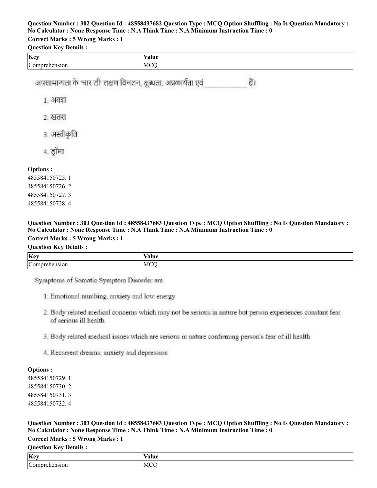 CUET 2023 International Shift 3 Question Papers - 22 June 2023 - Page 712