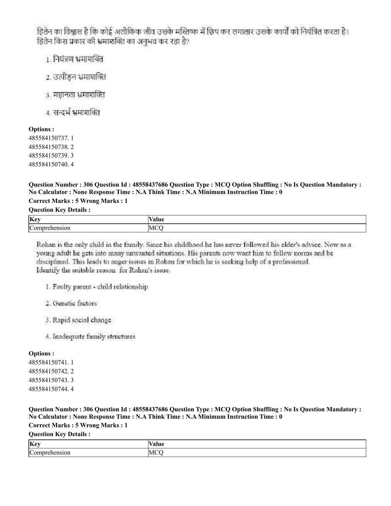 CUET 2023 International Shift 3 Question Papers - 22 June 2023 - Page 715
