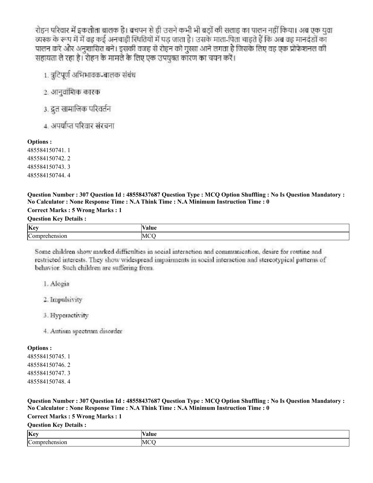 CUET 2023 International Shift 3 Question Papers - 22 June 2023 - Page 716