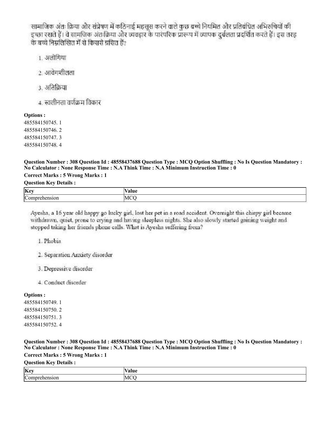 CUET 2023 International Shift 3 Question Papers - 22 June 2023 - Page 717