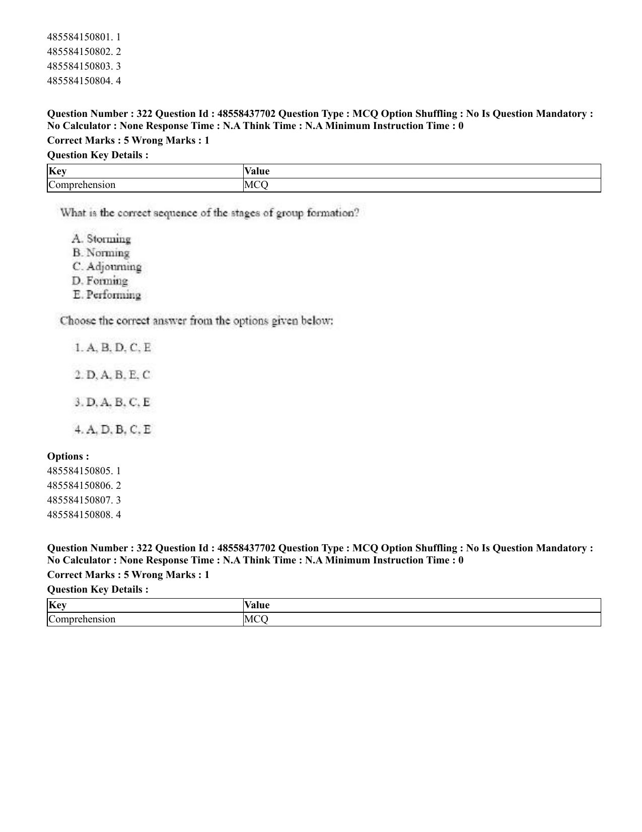 CUET 2023 International Shift 3 Question Papers - 22 June 2023 - Page 732